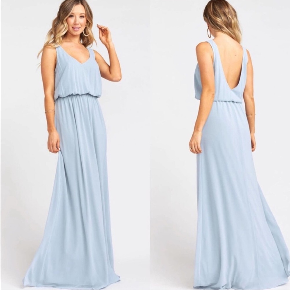 Show Me Your MuMu Blue Kendall Maxi Dress